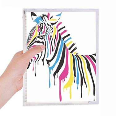 Imagem de Caderno Pinto Animal Arco-íris Colorido Folha Folgada Diário Recarregável Papelaria
