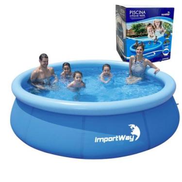 Imagem de Piscina Inflável Redonda 300cm X 76cm 4600 Litros Kit Reparo - Importw