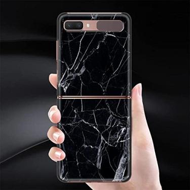 Imagem de Capa de telefone para Samsung Galaxy Z Flip 3 Capa para ZFlip 5G Capa preta Hard Shell Back Fashion Luxury, B10, para Samsung Z Flip 4 5G
