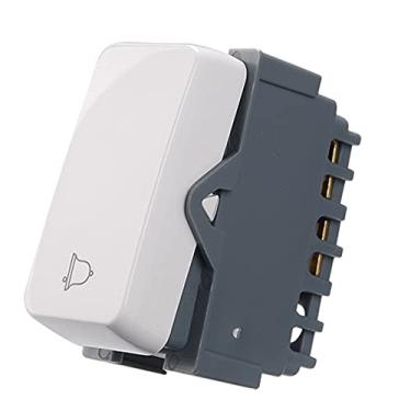 Imagem de Módulo Pulsador p/Campainha 250V - 10A - Sleek - Branco [16053] - Margirius