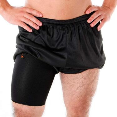 Imagem de Protetor de Coxa Coxal Elastico Treino Funcional - Preto - M - Par