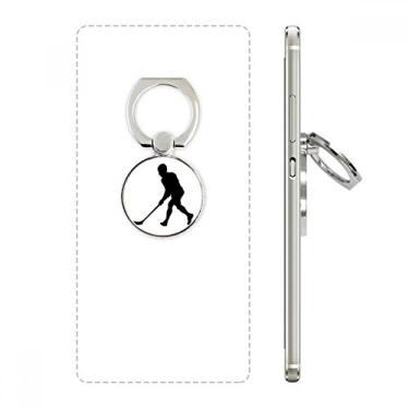 Imagem de Suporte de anel para telefone de hóquei para corrida, educação física, suporte de argola ajustável