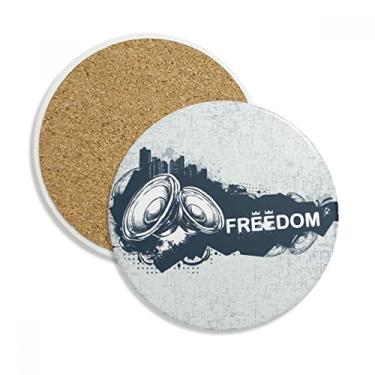 Imagem de Graffiti Street Culture Hip Hop Caneca porta-copos com proteção de mesa, pedra absorvente