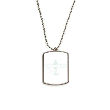 Imagem de DIYthinker Aircraft Lyrics Technology Colar com pingente de etiqueta de cachorro de aço inoxidável