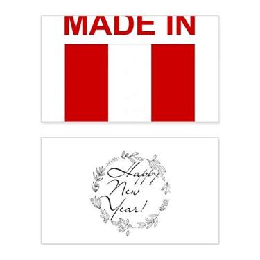 Imagem de Cartão de felicitações feito no Peru Country Love New Year Festival Bless Message Present