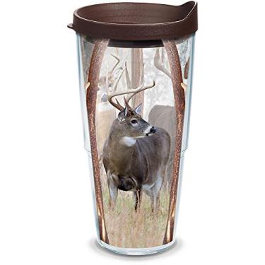 Imagem de Tervis Deer Trio Feito nos EUA Copo de Viagem com Parede Dupla Isolada Mantém Bebidas Frias e Quentes, 680 g, Clássico