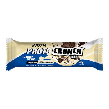 Imagem de Proto Crunch Bar - 1  Barra de 60g Cookies And Cream - Nutrata