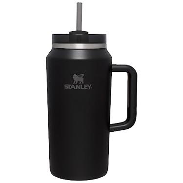 Imagem de Stanley Copo Quencher H2.0 com alça e canudo 1,8 g | Tampa Flowstate de 3 posições | Grande capacidade para viagens e esportes | Copo de aço inoxidável isolado | Livre de BPA | Preto