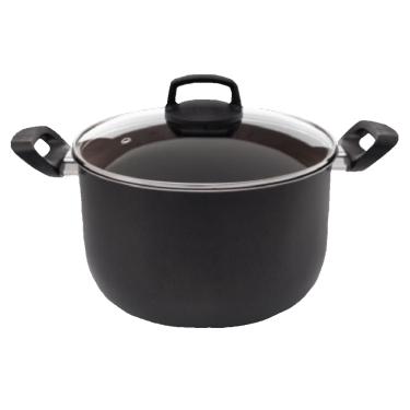 Imagem de Caldeirão Tampa De Vidro Antiaderente Nº 20 4 Litros Preto