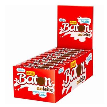 Imagem de Chocolate Baton Ao Leite - Caixa Com 30 Unidades De 16G - Garoto