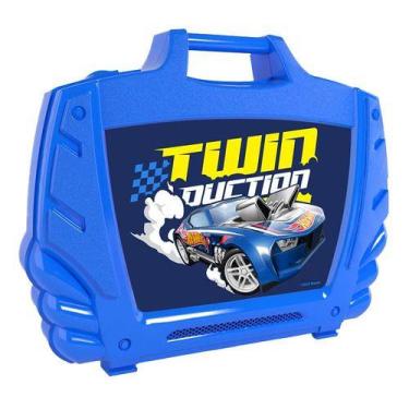 Carro Hot Wheels com Chave Lançador Azul - Fun Divirta-se