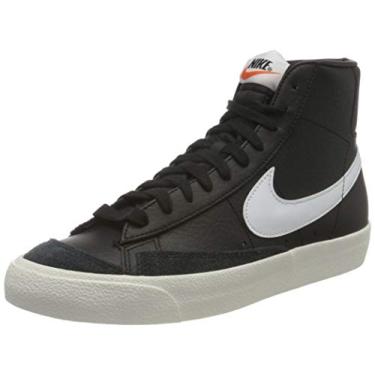 Imagem de Nike Blazer masculino vintage médio 77, Preto, branco, equipe de vela laranja, 36