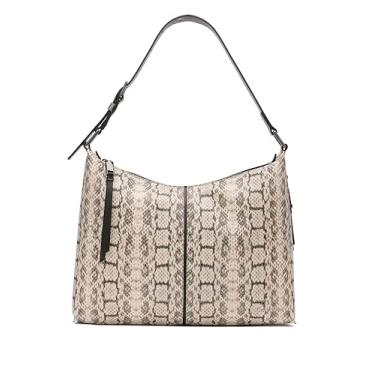 Imagem de Calvin Klein Bolsa de ombro Hobo Max Top Zip, Querubim branco/preto, One Size