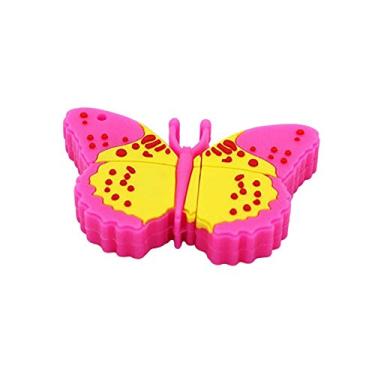 Imagem de 4GB Butterfly Modelo USB 3.0 Flash Drive 3.0 Pen Drive USB Jump Drive Memory Stick Zip Drive USB U Disk USB 3.0 Stick USB - Rosa