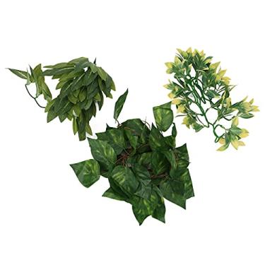 Imagem de Paisagismo de plantas suspensas artificiais e rattan de simulação decorativa de caixa de esteira