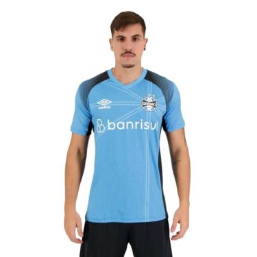 Imagem de Camisa Umbro Grêmio Aquecimento 2023 Azul