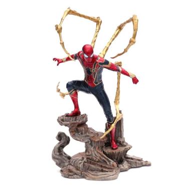 Imagem de Estatua Vingadores Homem Aranha Ferro Iron Spider Action Figure 27Cm