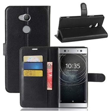 Imagem de Capa para SONY Xperia XA2 Ultra Leather Stand Wallet Flip Case para SONY Xperia XA2 Ultra capa de proteção de telefone A capa com design de compartimento para cartão