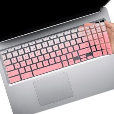 Imagem de Capa de teclado para Acer Chromebook 315 CB315 e Acer Chromebook 715 CB715 39.6 cm com teclado numérico, Acer Chromebook 317 CB317 43.9 cm protetor de pele de teclado Ombrepink