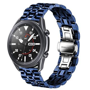 Imagem de SPINYE Pulseira compatível com Galaxy Watch de 46 mm/Galaxy 3 de 45 mm, pulseira de substituição de aço inoxidável sólido de 22 mm para Samsung Gear S3 Frontier/Classic/Moto 360 2ª geração de 46 mm
