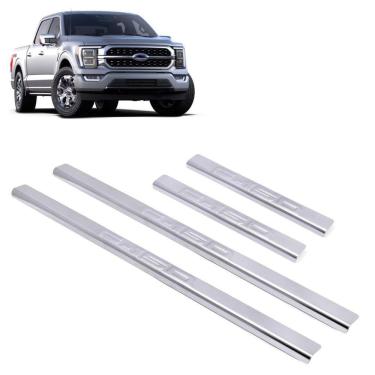 Imagem de Soleira Aço Inox 4 Porta  Brasikar F150 Dupla 2023