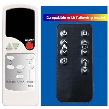 Imagem de Controle remoto de substituição para Southern Enterprises FA8545A FA8547A FA532300TX HD014340 FA1009359 FA1225559 FA8543A FA8544A Aquecedor elétrico de quartzo infravermelho