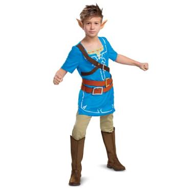 Imagem de Link Costume for Kids, Official Zelda Breath of The Wild Costume, Classic Child Size Medium (7-8)
