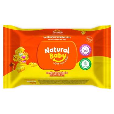Imagem de Toalhas Umedecidas Natural Baby Mãe e Filho 50un