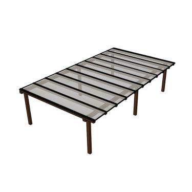 Imagem de Kit Policarbonato Cristal 6mm 5,00m X 2,00m - Perfis Naturais