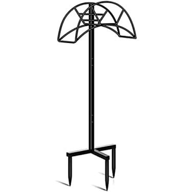 Imagem de Suporte Para Mangueira De Jardim Cabide De Mangueira Autônomo, Suporte De Mangueira De Água Livre De Metal, Organizador De Cabide De Armazenamento De Tubo Flexível Resistente Para Gramado, Quintal