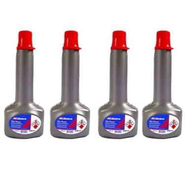Imagem de Kit 4 aditivo combustível acdelco flex power motores gm