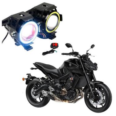 Imagem de Par Farol de Milha Angel Eye U7 para Moto Yamaha MT 09 850 CC 2014 - U