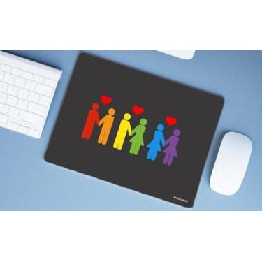 Imagem de Mouse Pad Emborrachado Personalizado Coleção Estampas LGBTQIA+, 40 x 3