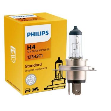 Imagem de Lampada H4 Philips Standart 2800K 12V 55/60W Unitario
