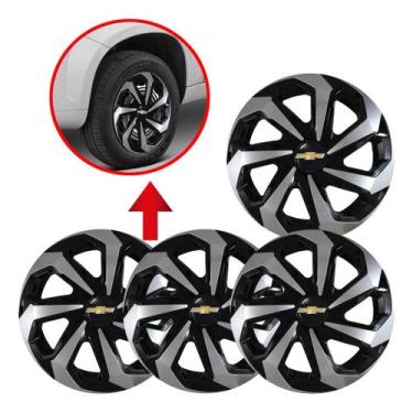 Imagem de Jogo 4 Calotas Reforçado Aro 14 Spider Gm Onix Meriva Spin - Elitte, V