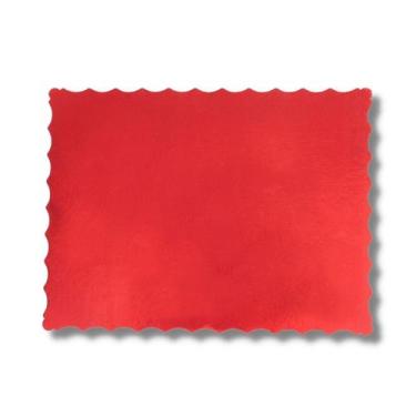 Imagem de 10 Un Cake Board Base Laminada P/ Bolo Retangular 20x33cm. Vermelho - 