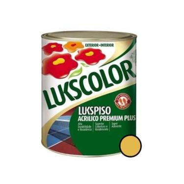 Imagem de Tinta Piso 900ml Lukspiso 1/4 Lukscolor - Amarelo Demarcação