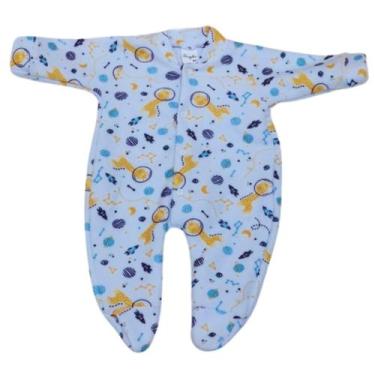 Imagem de Macacão Pijama Longo Bebê Menino Soft com Pezinho Inverno - Sophi, Bra