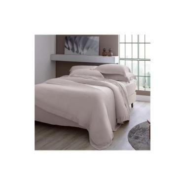 Imagem de Kit Cobre Leito Colcha Kacyumara Bali 400 Fios, QUEEN, ROSE