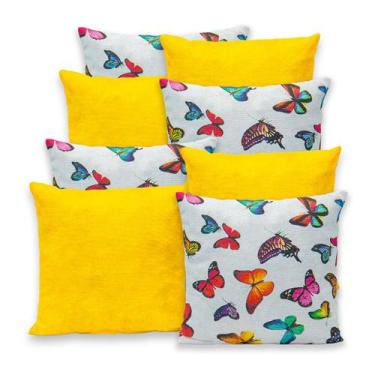 Imagem de Kit 8 Capas de Almofada 40cmx40cm Gorgurinho - RAFALORO, BORBOLETA AMA
