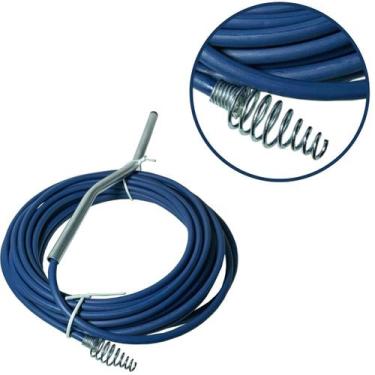 Imagem de Desentupidor de Canos Manual Desentope Pia Ralo Sifão Ponta com Mola e