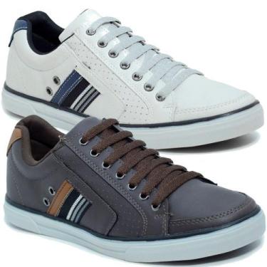 Imagem de Kit 3 Pares Sapatenis Masculino Elástico Casual Social Confortável 755