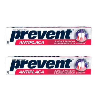 Imagem de Kit 2 Pasta De Dentes Prevent Antiplaca Em Creme 90 G