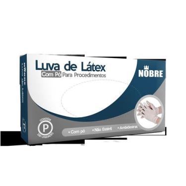Imagem de Luva de Latex P com pó Nobre cartucho com 100 unid