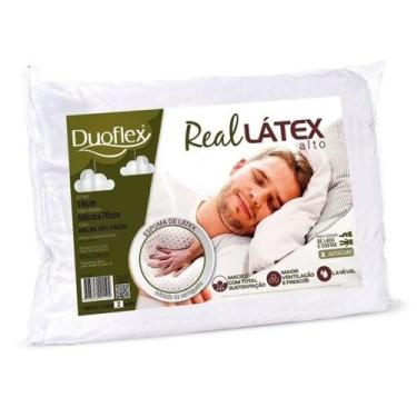 Imagem de Travesseiro real látex duoflex 16 cm 50x70