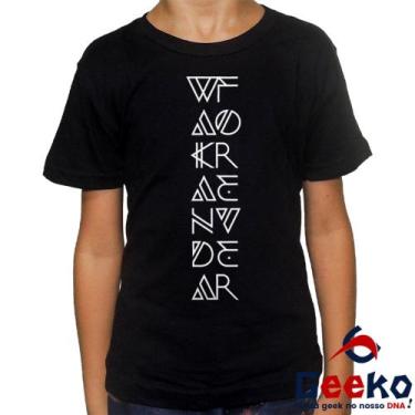 Imagem de Camiseta Infantil Wakanda Forever 100% Algodão Pantera Negra Black Pan