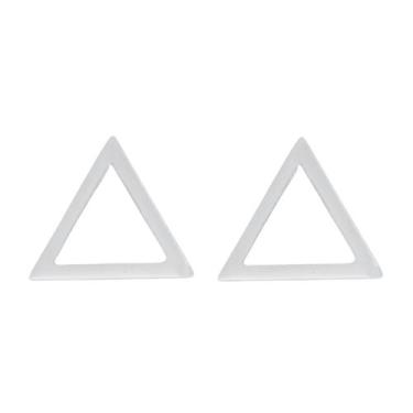 Imagem de Brinco de Prata 925 Triangulo Vazado Médio 1.3cm - Anels Joalheria, Pr