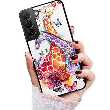 Imagem de Para Samsung S23+, para Samsung Galaxy S23 Plus, capa traseira macia protetora durável, HOT12437 amante de girafa