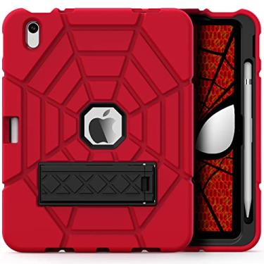 Imagem de Grifobes Capa infantil para iPad 10ª geração, capa para iPad de 10ª geração de 2022 de 10,9 polegadas com suporte, capa resistente à prova de choque resistente de 10 polegadas 10 geração para