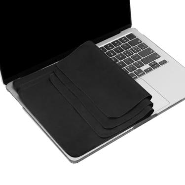 Imagem de Pacote com 3 panos de limpeza de microfibra de 13 a 14 polegadas com proteção de impressão de teclado de tela, protetor de teclado para laptop compatível com MacBook Pro 13 e MacBook Air de 13